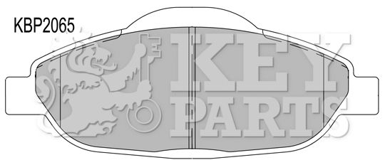 KEY PARTS Комплект тормозных колодок, дисковый тормоз KBP2065